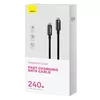 USB-C uz USB-C kabelis Baseus Tungsten Gold 240W 3m Photo 8