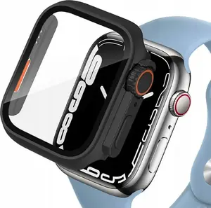 Защитное покрытие Tech-Protect Defense360 для Apple Watch 4/5/6/SE 44mm — черно-оранжевое