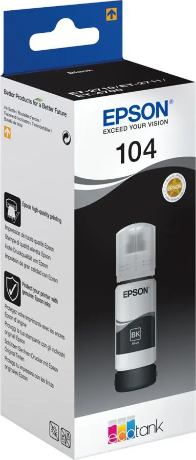 Epson 104 EcoTank melna oriģinālā tintes