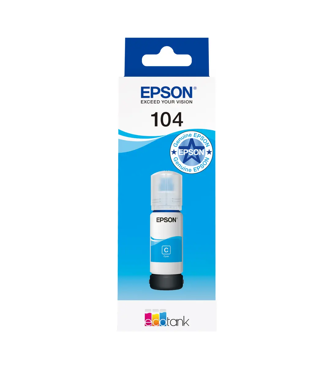 Чернильный флакон Epson 104 EcoTank Cyan оригинал Photo 6
