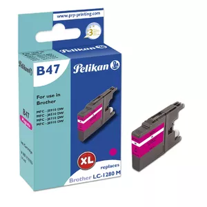 Kārtridžs Pelikan Brother B47 LC1280XL magenta remanufactured