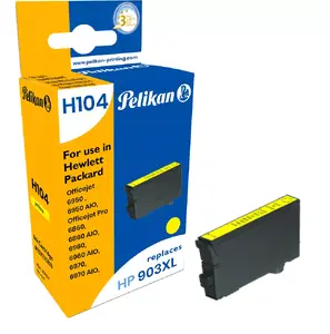 Pelikan 1071170855 Ink Cartridge Yellow Compatible with HP T6M11AE