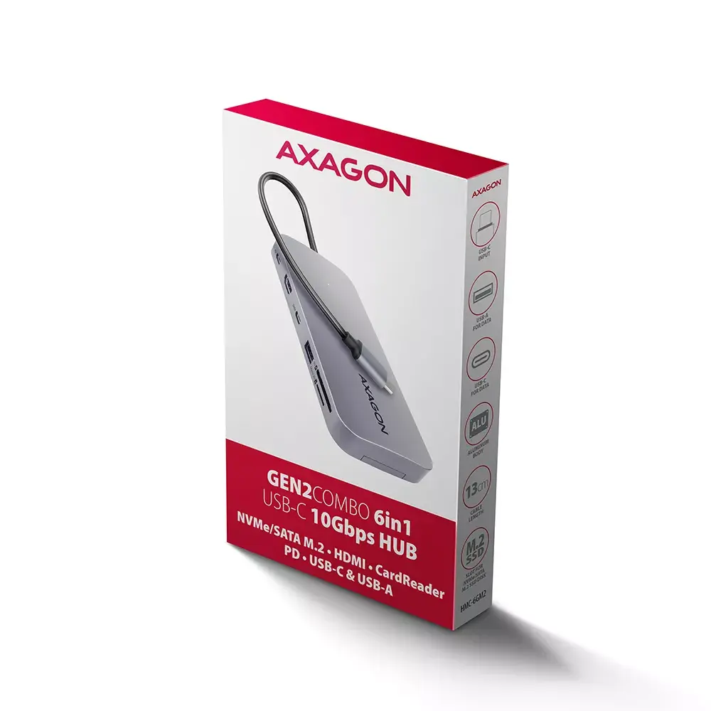 USB хаб Axagon HMC-6GM2 Photo 10
