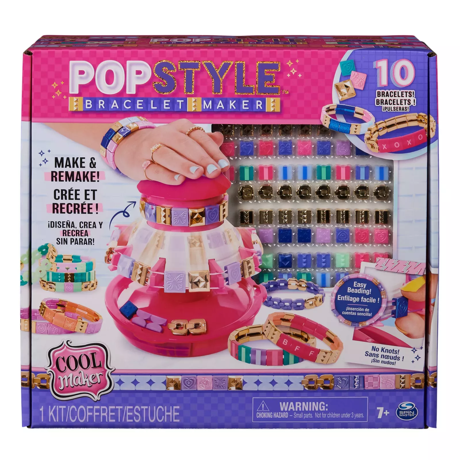 Cool Maker Popstyle Bracelet Maker, 170 Stylish Beads, 10 Bracelets,  Storage, Friendship Bracelet Making Kit, Diy Arts & Crafts Kids Toys For  Girls