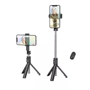 Borofone Selfie Stick BY7 Magic Mirror bluetooth со штативом и пультом дистанционного управления черный