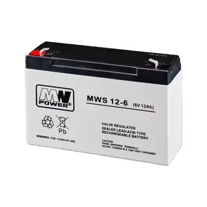 Аккумулятор UPS mw power MWS 12-6 — Sealed Lead Acid (VRLA) 6 В 12 А·ч, 1,55 кг
