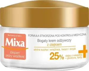 Krēms jutīgai un sausai ādai Mixa Ekspert barojošs ar eļļu 50 ml