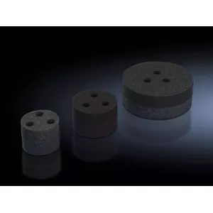 Notekas aizbāzne Rittal 3286780 — kloķa sviras, melns polipropilēns, Ø 8 cm