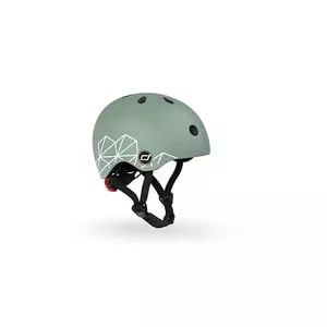 Half helmet Scoot & Ride 96562 Green White Hard shell construction