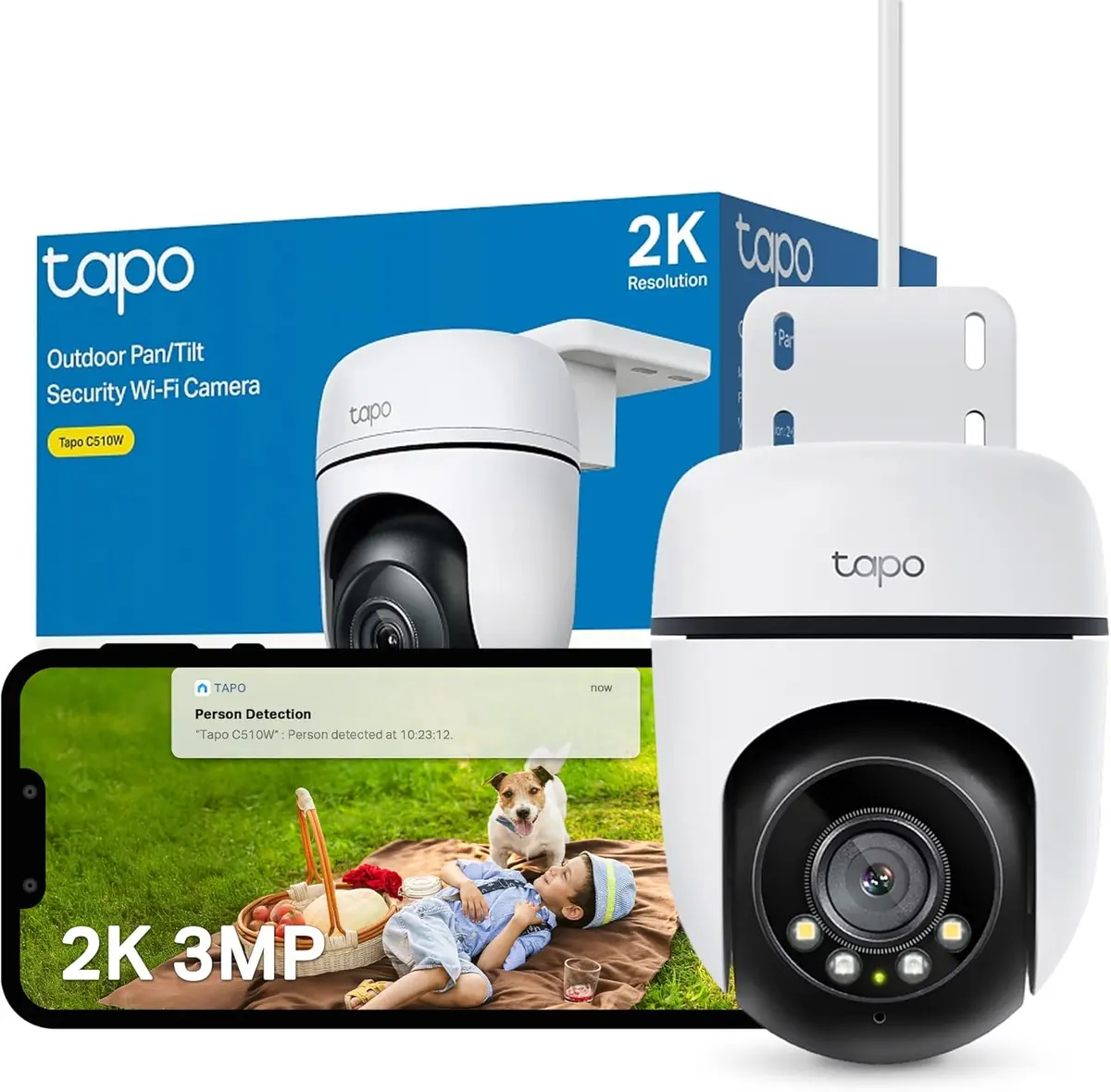 TP-Link Tapo C510W āra grozāmā Wi-Fi drošības kamera Photo 16