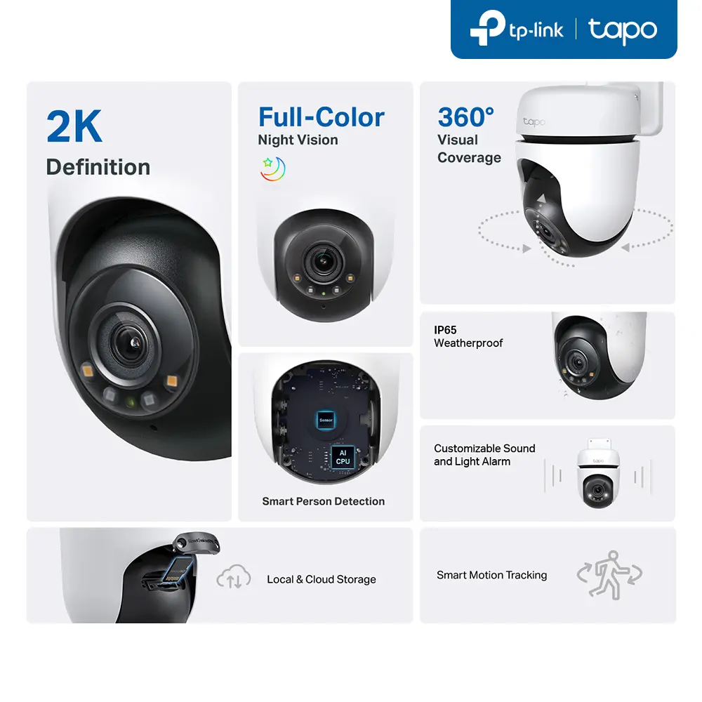 TP-Link Tapo C510W āra grozāmā Wi-Fi drošības kamera Photo 17