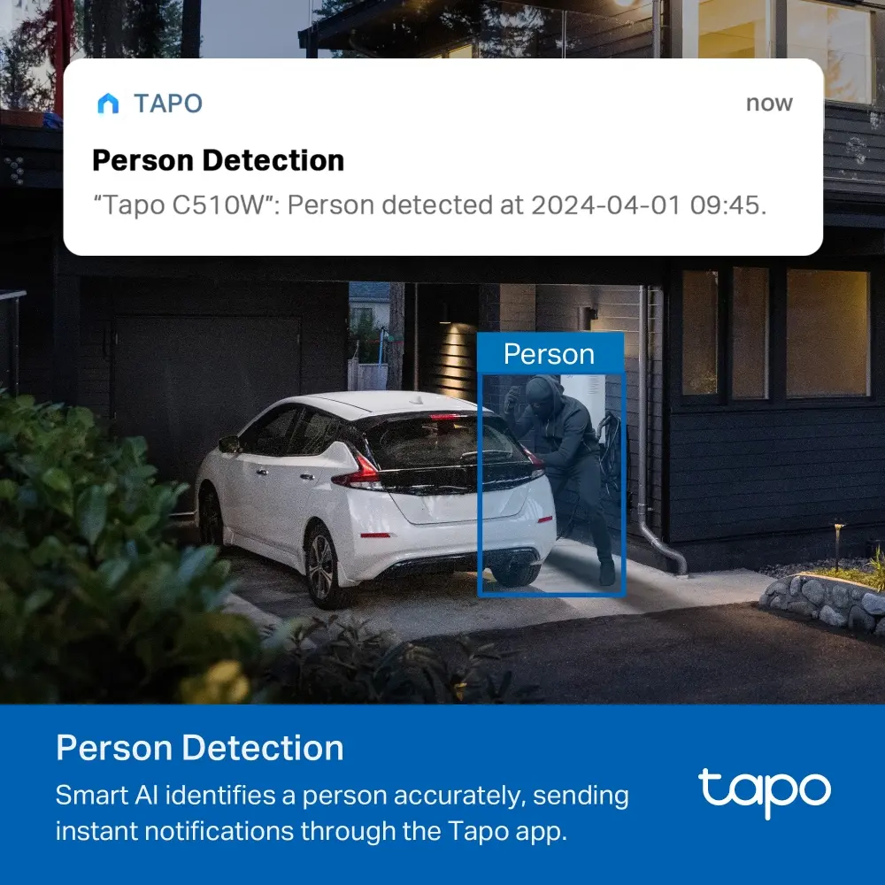 TP-Link Tapo C510W āra grozāmā Wi-Fi drošības kamera Photo 23