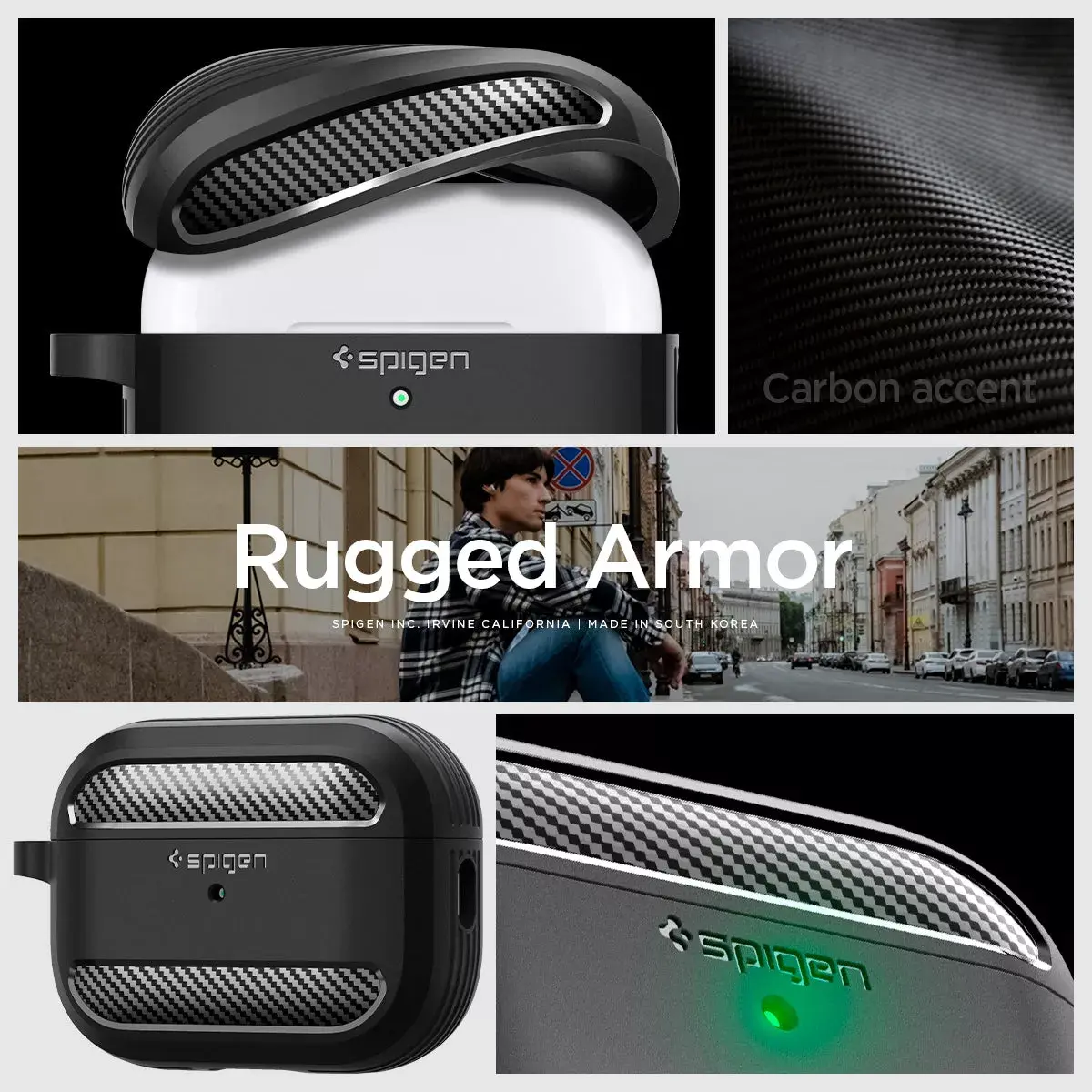 Spigen Rugged Armor — TPU чёрный защитный чехол Photo 14