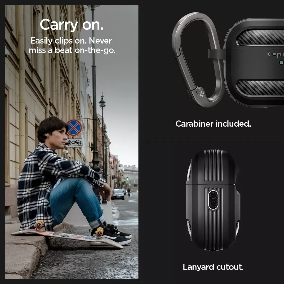 Spigen Rugged Armor — TPU чёрный защитный чехол Photo 16
