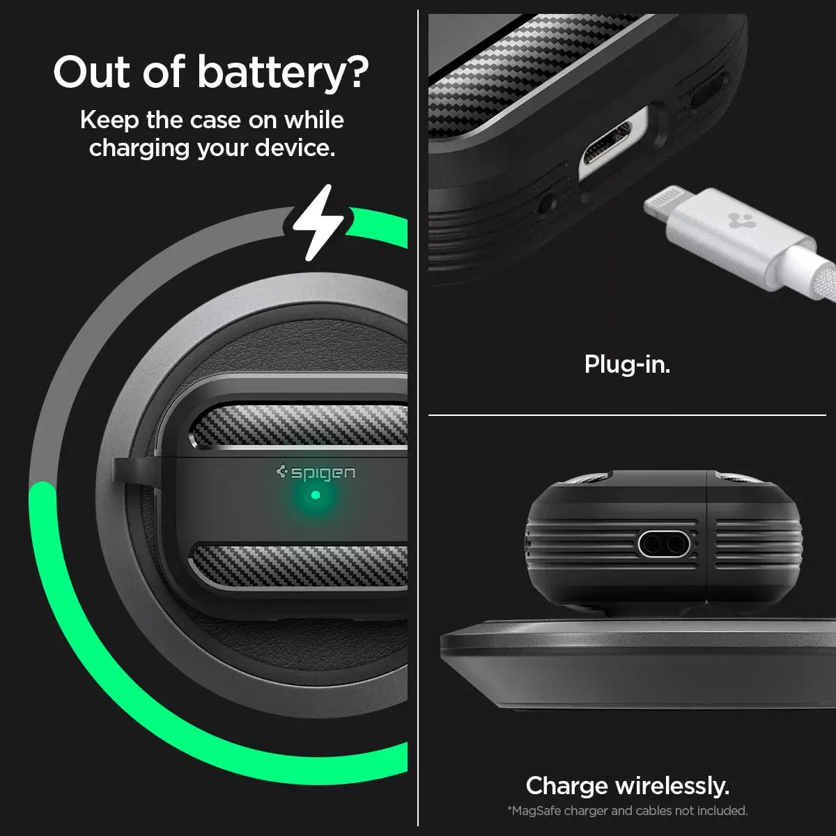 Spigen Rugged Armor — TPU чёрный защитный чехол Photo 17