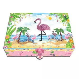 Pulio set with diary Flamingo Pecoware — kids accessory set with notebook and stationery