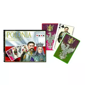 Playing cards Piatnik Polonia set — 2 decks, standard 52-card French-suited decks