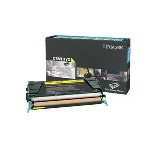Картридж тонерный Lexmark C736H1YG оригинальный жёлтый — ресурс 10 000 страниц, 1 шт.