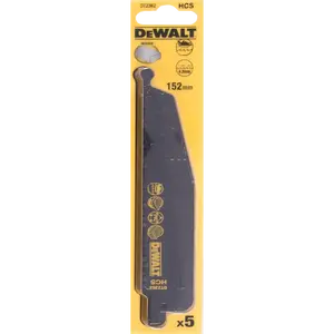 Wood Cutting Jigsaw Blade DeWalt DT2362 4.2 x 152 mm for Clean Cuts in Wood