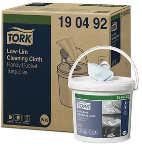 Cleaning cloth paper Tork 190492, turquoise, 227×211 mm, roll length 60 m, pack of 4
