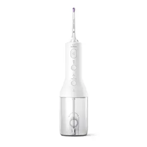 Philips bezvadu mutes dobuma irrigators Cordless Power Flosser 3000 HX3826/31 Balts ar 0.25 L ūdens tvertni un iebūvētu akumulatoru