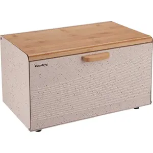 Bread box Klausberg Wooden-Steel KB-7465 - wooden and steel construction for countertop storage