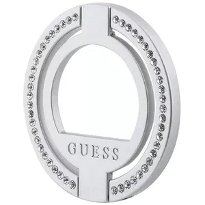 Phone ring stand GUESS GUMRSALDGS Silver with rhinestone accent