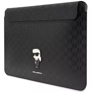 Laptop sleeve Karl Lagerfeld KLCS14SAKHPKK 14" black Saffiano Monogram Ikonik