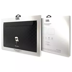 Laptop Sleeve Karl Lagerfeld KLCS16SAKHPKK 16" black Saffiano Monogram Ikonik
