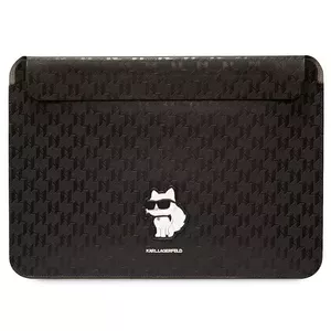 Laptop sleeve Karl Lagerfeld KLCS14SAKHPCK 14-inch black Saffiano Monogram Choupette