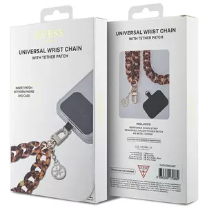 Watch handstrap GUESS Removable Large Chain Acrylic Brown – GUOUCBMC4MT, removable large chain design