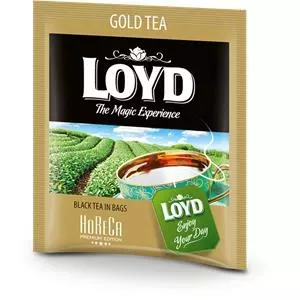Tea Loyd Gold FS black tea, 500 tea bags × 2 g, pack for horeca and offices