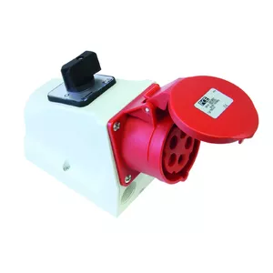 PCE Kombi Socket 915-6w 16A 400V IP44 — industrial combination power socket
