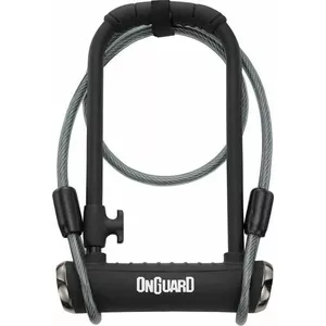 U-lock ONGUARD PitBull DT X-SERIES 8005 – 14 mm shackle, 115×230 mm, includes 5 coded keys + 10 mm × 120 cm cable