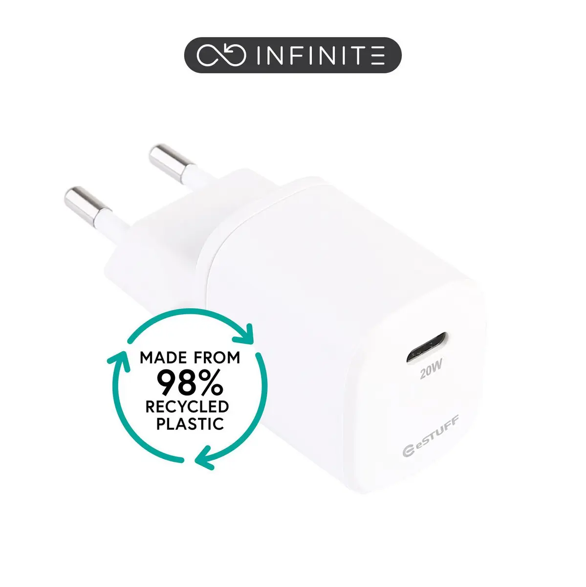 eSTUFF Lādētājs USB-C 20W Photo 4