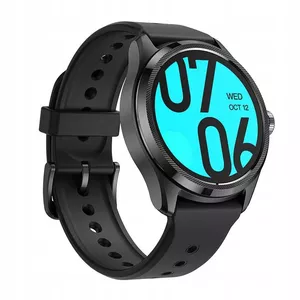 TicWatch Pro 5 GPS Obsidian Elite Edition 1.43", Smart watch, NFC, GPS (satellite), OLED, Touchscreen, Heart rate monitor, Activity monitoring 24/7, Waterproof, Bluetooth, Wi-Fi, Black