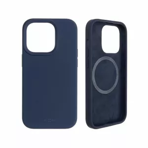 Back cover FIXED MagFlow for Apple iPhone 14 Pro, liquid silicone, blue