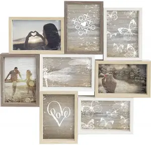 Foto kolāžas rāmis Nielsen Design 8999344, maisītās krāsas, koks, priekš 8 foto 8x10x15 cm