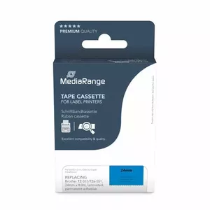 Printer Ribbon MediaRange MRBTZ551 Black 2.4 cm 8 m