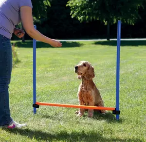 Agility equipment kit Trixie TX-3207 — 3-piece hurdle set, blue/orange, length 1230 mm, width 1150 mm, diameter 3 mm