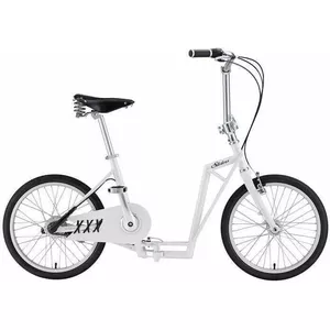 Folding 2-in-1 bike and scooter The-sliders Sliders Lite White - compact, lightweight urban transport