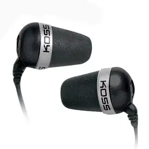 Наушники Koss The Plug проводные для музыки, 10–20000 Гц, кабель 1,2 м, чёрные