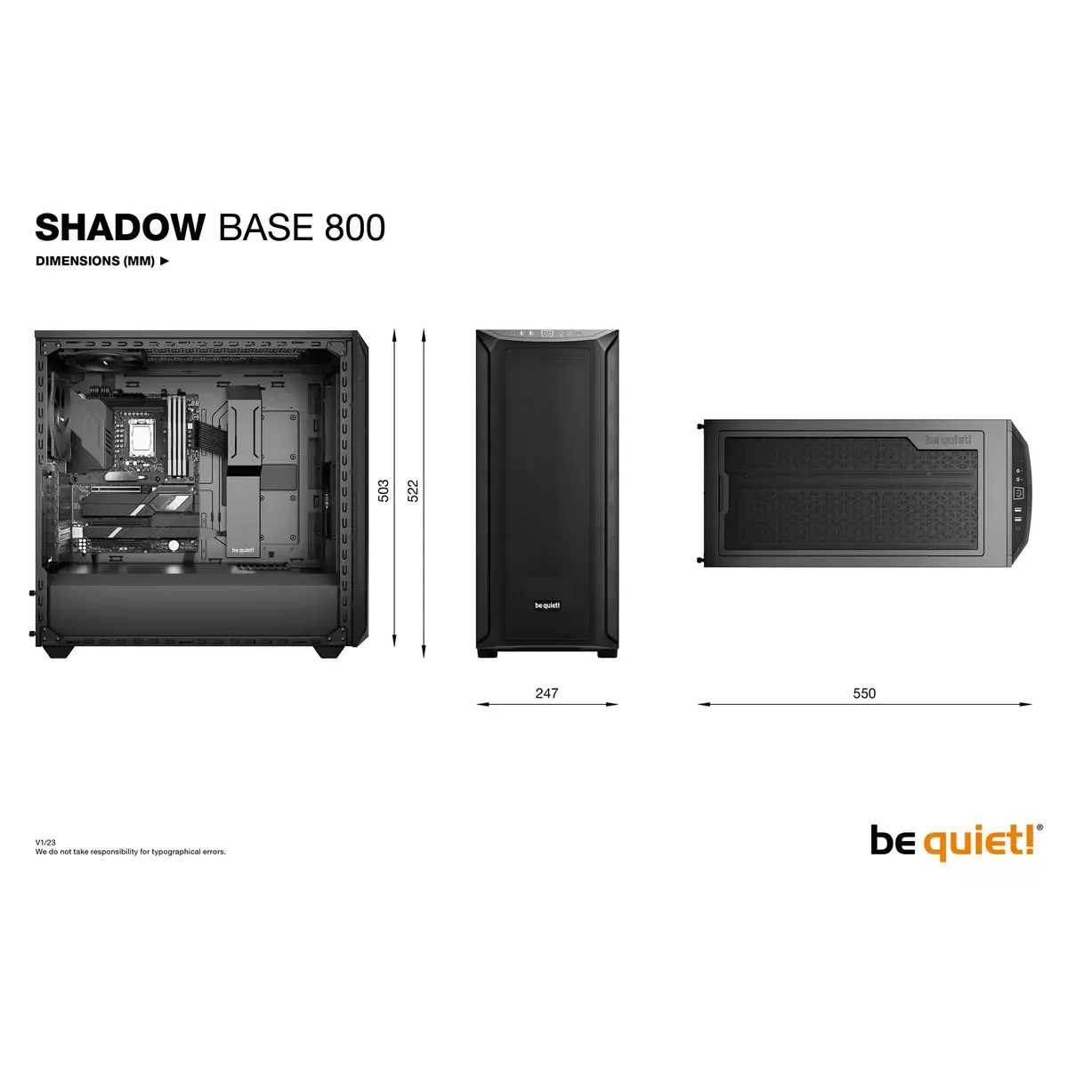 Datora korpuss be quiet! Shadow Base 800 Photo 13