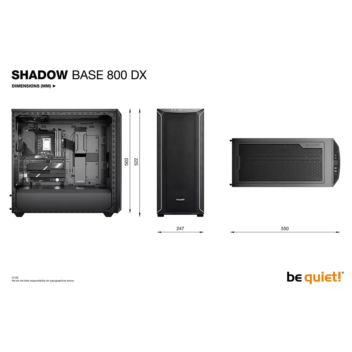 Компьютерный корпус be quiet! Shadow Base 800 DX Photo 13