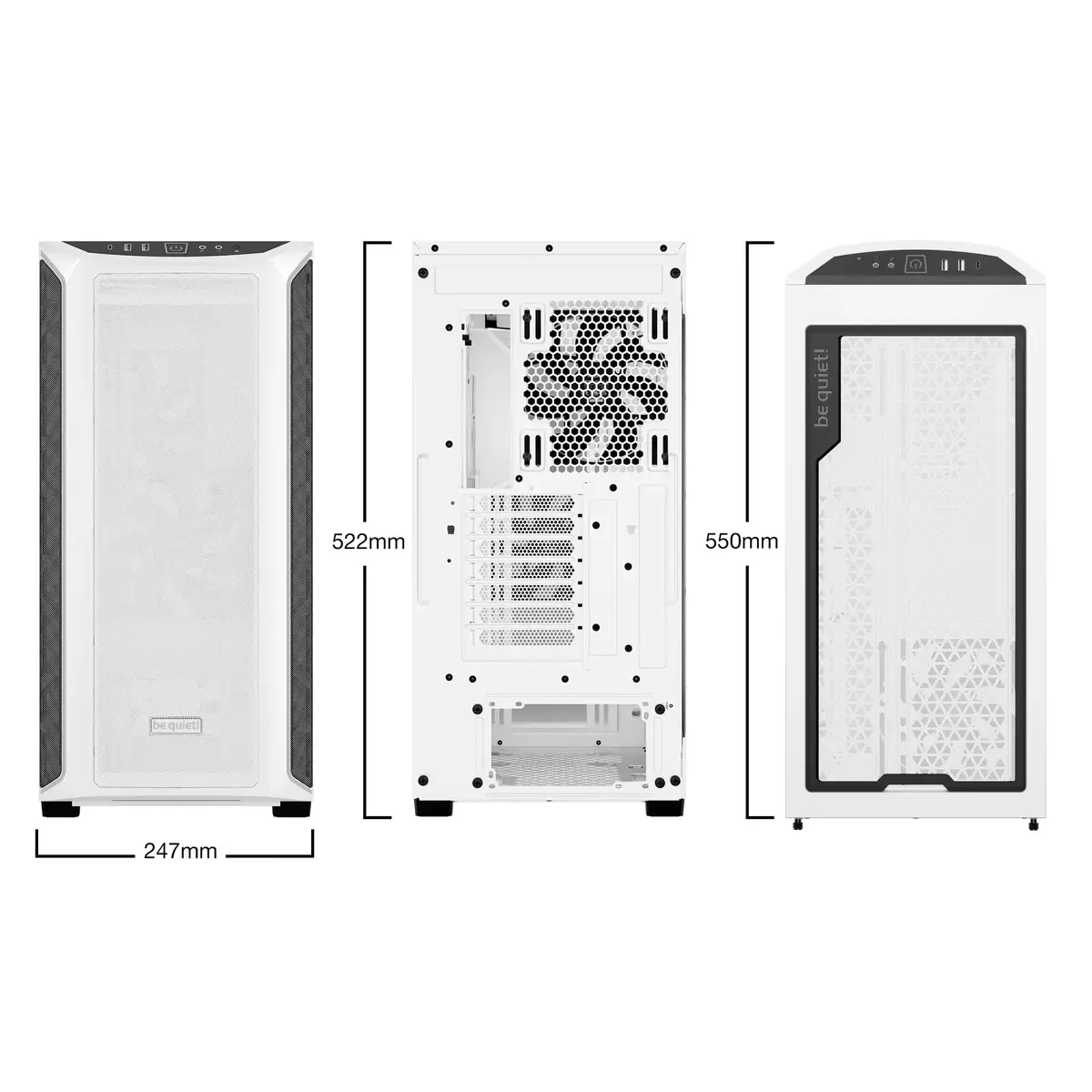Datora korpuss be quiet! Shadow Base 800 DX White Photo 2