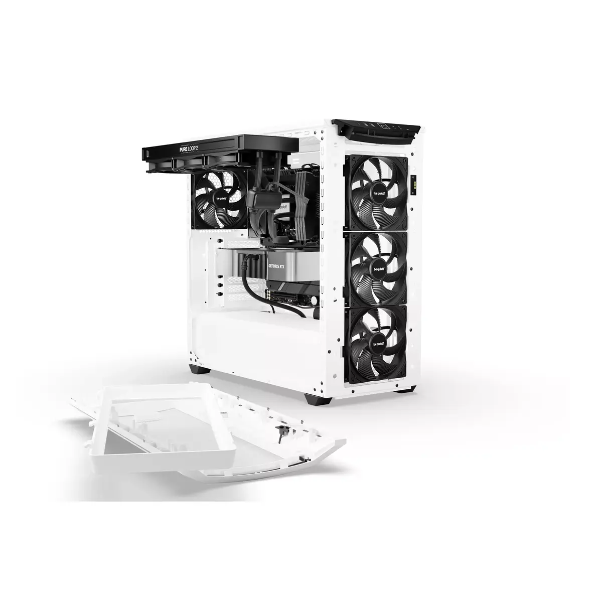 Datora korpuss be quiet! Shadow Base 800 DX White Photo 8