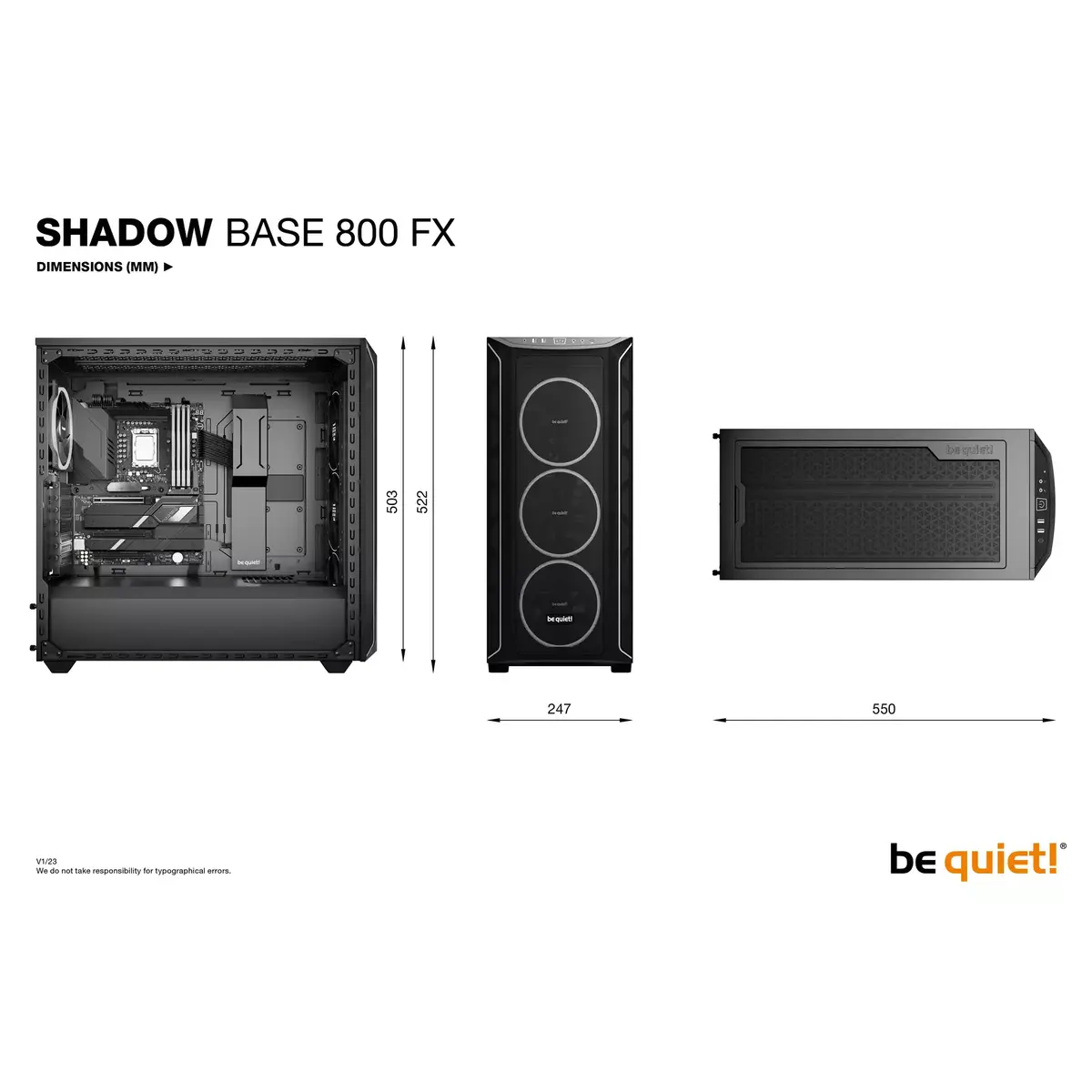 Datora korpuss be quiet! Shadow Base 800 FX Photo 13