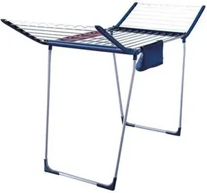 Floor-standing clothes rack Leifheit Pegasus 120 Solid Compact, foldable metal/plastic, 12 m drying space, 920×440×1490 mm