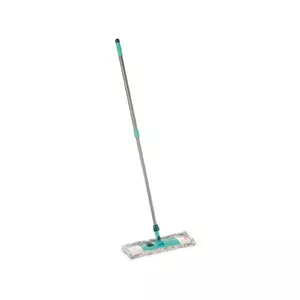 Швабра Leifheit 55210 Microfiber серо-бирюзовая – плоская микрофибровая швабра для уборки полов