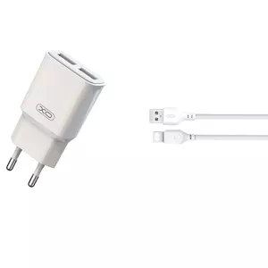 XO L92С charger | 12W | 2.4A + USB-C cable 1m white